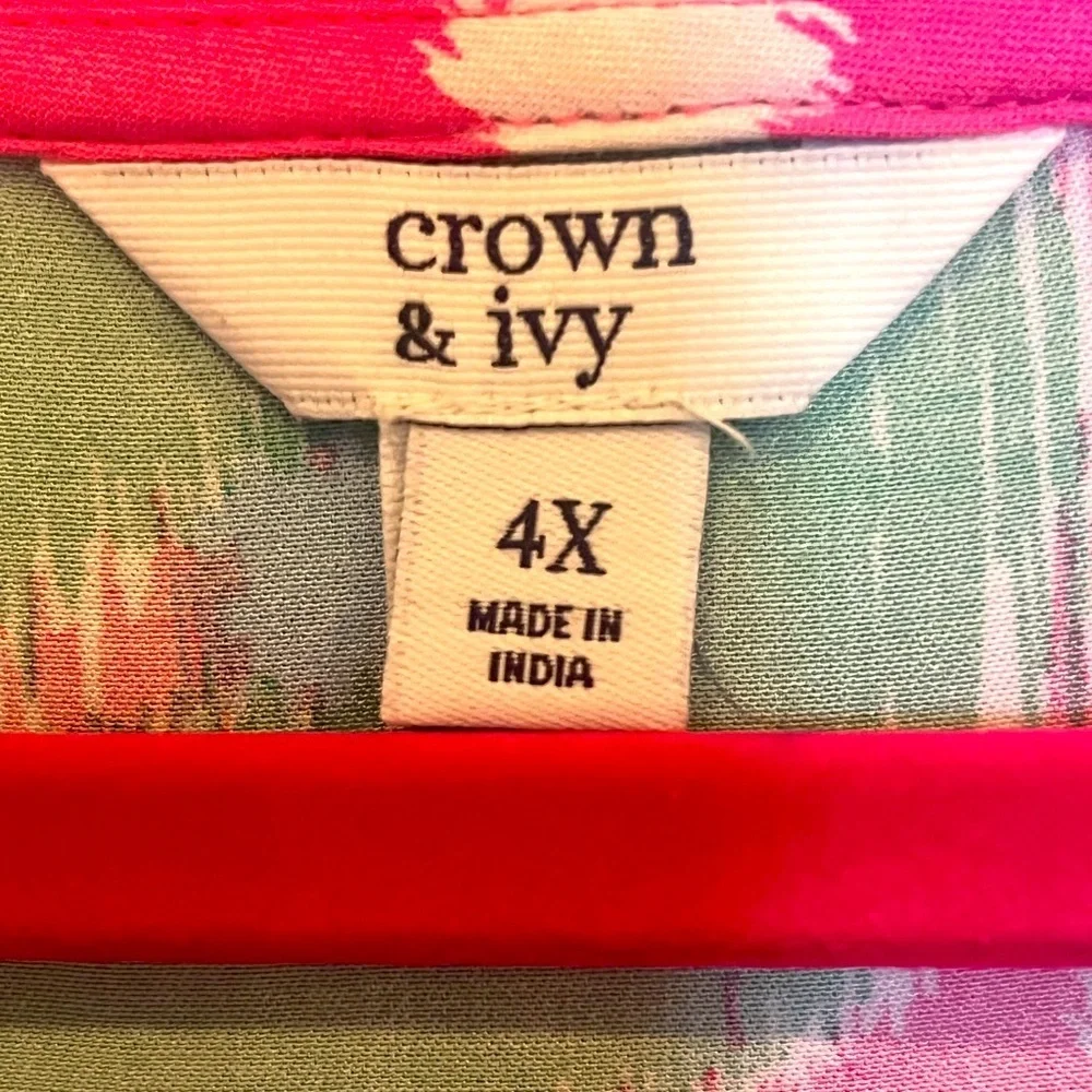 # Crown & Ivy 4X sleeveless tiered dress - Picture 3 of 3